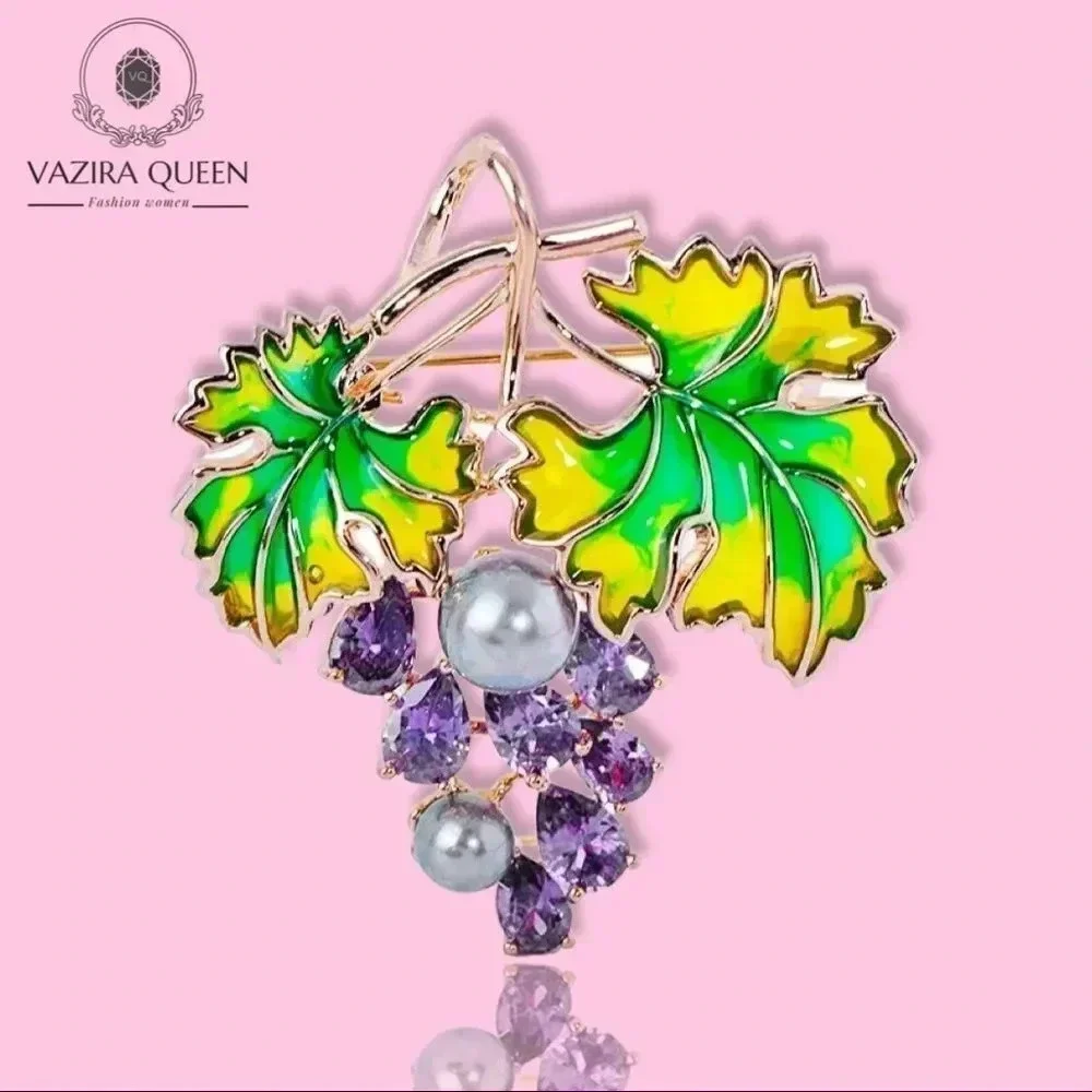 VQ Grape Brooch